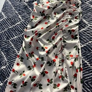 For love and Lemons rose midi skirt